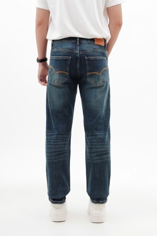 QUẦN JEANS DF XANH WASH REGULAR-FIT