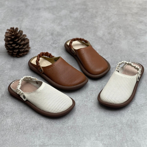 GIÀY DA BÒ HANDMADE ĐẾ CAO SU G03 ( TẶNG VÒNG RETRO)