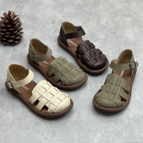 GIÀY DA BÒ HANDMADE ĐẾ CAO SU G06 ( TẶNG VÒNG RETRO)
