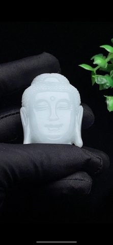 NT1203 Mặt Phật ngọc phỉ thuý tự nhiên  (jadeite A)