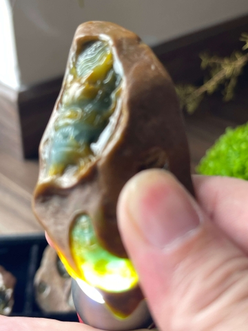 NT1224 Mặt rồng nguyên thạch chạm ngọc phỉ thuý tự nhiên ( Jadeite A)