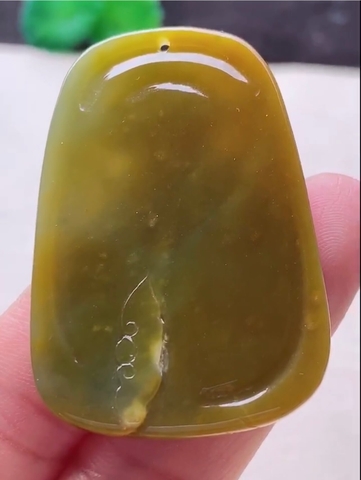 NT1229 Mặt Hoàng Thần Tài ngọc phỉ thuý tự nhiên ( Jadeite A)