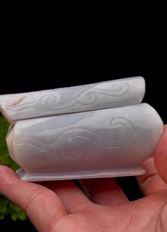 NT1289  Thăng quan Phát tài ngọc phỉ thuý tự nhiên (Jadeite A)