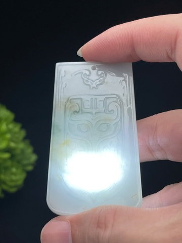 NT1287 Vô sự bài vạn sự hanh thông  ngọc phỉ thuý tự nhiên(Jadeite A)