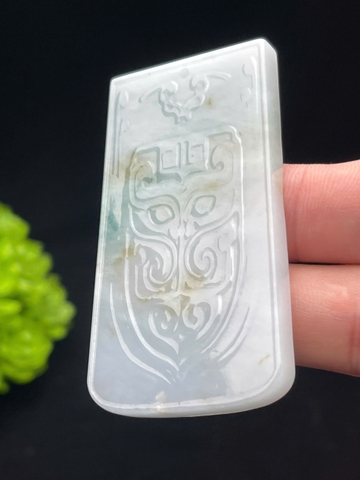 NT1287 Vô sự bài vạn sự hanh thông  ngọc phỉ thuý tự nhiên(Jadeite A)