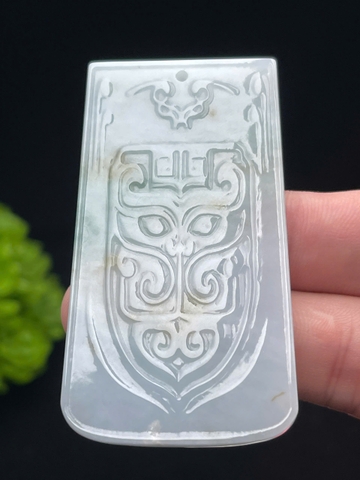 NT1287 Vô sự bài vạn sự hanh thông  ngọc phỉ thuý tự nhiên(Jadeite A)