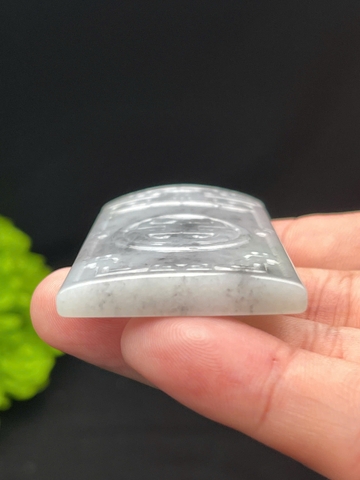 NT1285 Vô sự bài vạn sự hanh thông  ngọc phỉ thuý tự nhiên(Jadeite A)