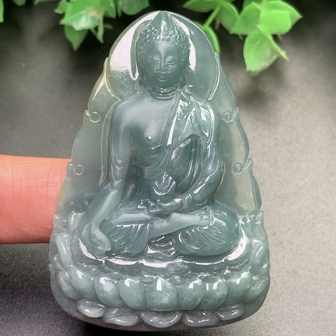 PHẬT TỔ NHƯ LAI NGỌC PHỈ THÚY XANH HP -nt0093