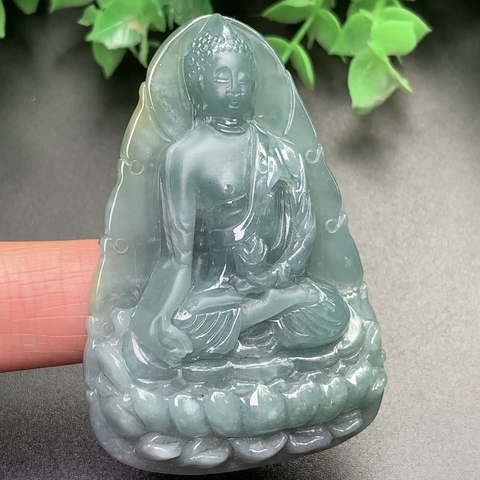 PHẬT TỔ NHƯ LAI NGỌC PHỈ THÚY XANH HP -nt0093