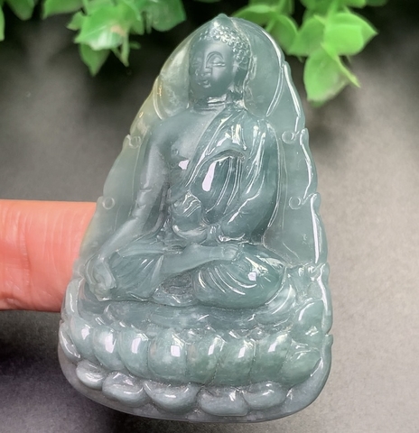 PHẬT TỔ NHƯ LAI NGỌC PHỈ THÚY XANH HP -nt0093