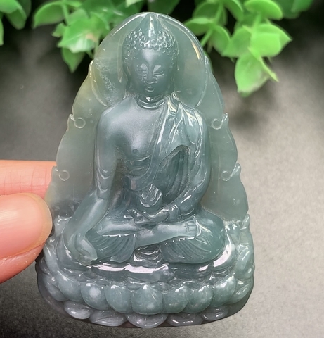 PHẬT TỔ NHƯ LAI NGỌC PHỈ THÚY XANH HP -nt0093