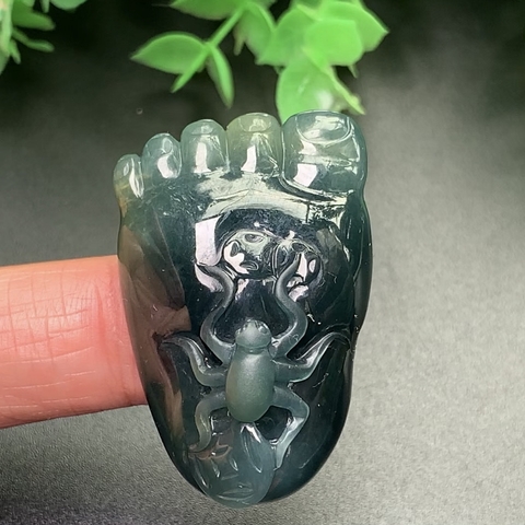 NGỌC BÀN CHÂN PHẬT CÁT TƯỜNG PHỈ THÚY -nt0096