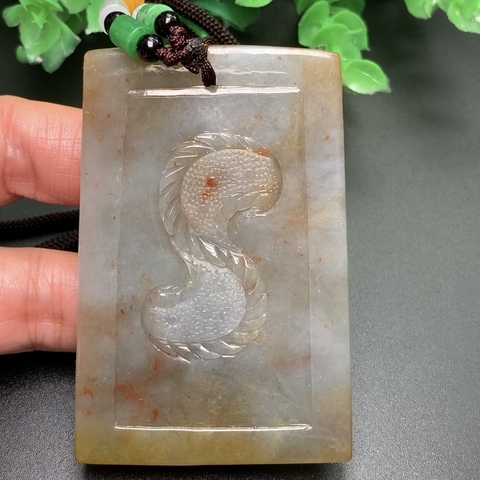 MẶT DÂY ĐEO VỌNG TỬ THÀNH LONG HOÀNG TI CHỦNGngọc phỉ thúy tự nhiên (Jadeite A) -nt0123