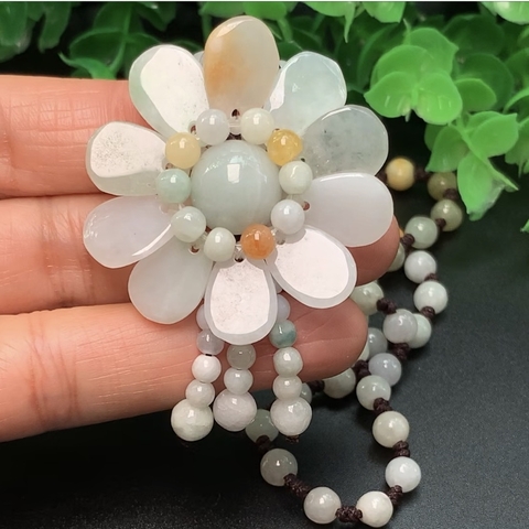 CHUỖI DÂY NGỌC HOA PHỈ THÚY nt0204