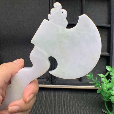 RÌU phát tài ngọc phỉ thúy tự nhiên (Jadeite A) -NT575
