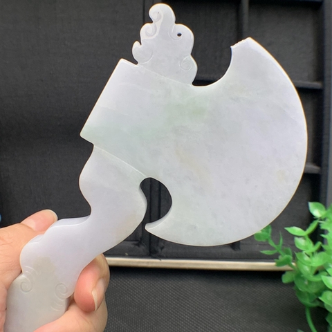 RÌU phát tài ngọc phỉ thúy tự nhiên (Jadeite A) -NT575
