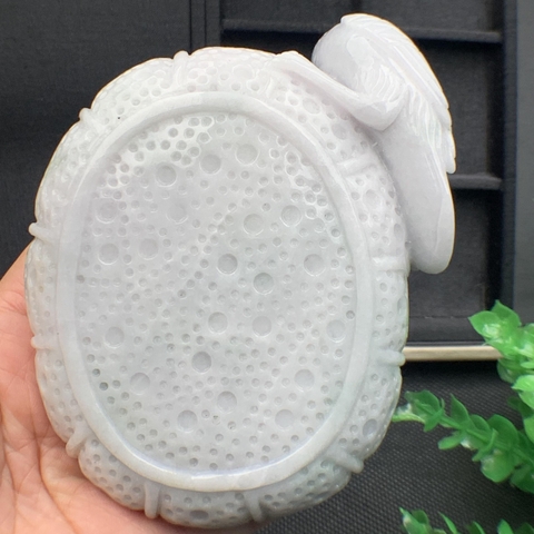 GẠT TÀN bạch ngọc phỉ thúy tự nhiên (Jadeite A) -NT576