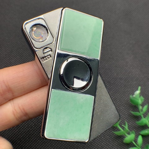 BẬT LỬA SPINER ngọc phỉ thúy tự nhiên (Jadeite A) -NT610