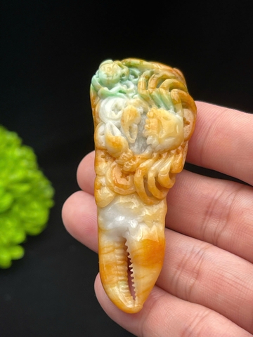 NT1272 Cua Bể - Bê của màu tam tài ngọc phỉ thuý tự nhiên(Jadeite A)