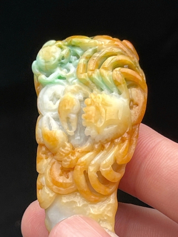 NT1272 Cua Bể - Bê của màu tam tài ngọc phỉ thuý tự nhiên(Jadeite A)