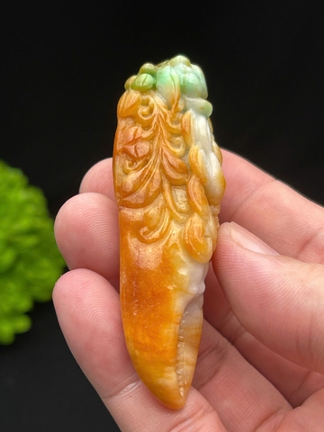 NT1272 Cua Bể - Bê của màu tam tài ngọc phỉ thuý tự nhiên(Jadeite A)