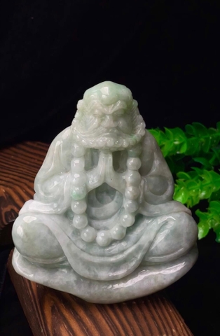 NT1245 Tượng ngài Đạt Ma Sư Tổ ngọc phỉ thuý tự nhiên( Jadeite A)