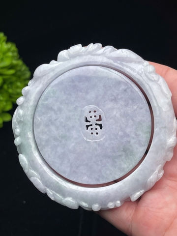 NT1300 Combo vòng tay mặt dây uyên ương như ý hoa khai phú quý  ngọc phỉ thuý tự nhiên(JADEITE A)