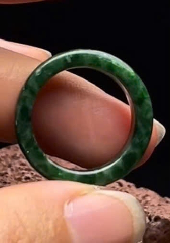 NT1444 Nhẫn sơn thuỷ ni17mm ngọc phỉ thuý tự nhiên (jadeite a)