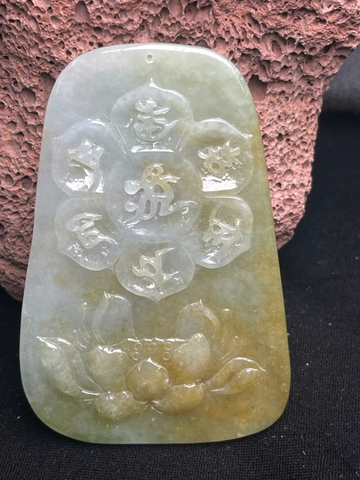 NT1442 Hoàng Thần tài  hoàng tông ngọc phỉ thuý tự nhiên ( JADEITE A)