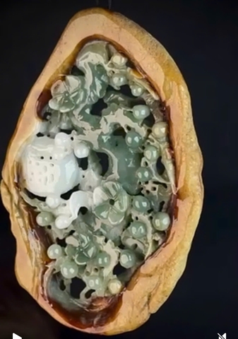 NT1420  HỶ TƯỚC KHAI HOA, PHÚ QUÝ CÁT TƯỜNG ngọc phỉ thuý tự nhiên ( JADEITE A)