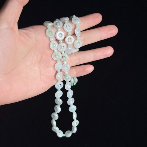 Chuỗi hạt bình an Ngọc phỉ thúy tự nhiên loại A -NT873