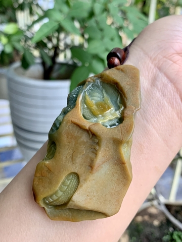 Ngoạ hổ tàng long Ngọc phỉ thuý Tự nhiên Jadeite loại A -NT1060