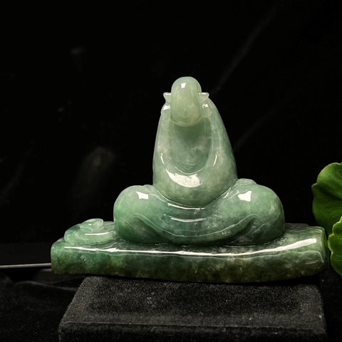 Tượng Ngộ Đạo Ngọc phỉ thúy tự nhiên (Jadeite A) -NT640