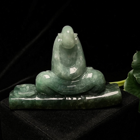 Tượng Ngộ Đạo Ngọc phỉ thúy tự nhiên (Jadeite A) -NT640