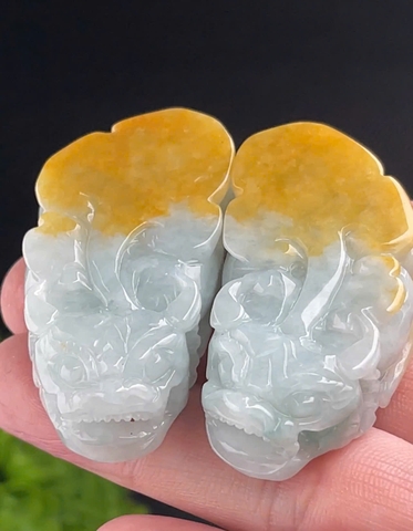 NT1321 Tỳ Hưu hoàng gia lục ngọc phỉ thuý tự nhiên ( JADEITE A)