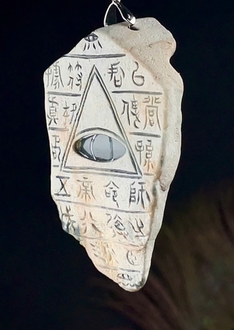 NT1326 Ngọc bội Tam Điểm ngọc phỉ thuý tự nhiên ( JADEITE A)