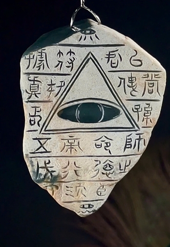 NT1326 Ngọc bội Tam Điểm ngọc phỉ thuý tự nhiên ( JADEITE A)