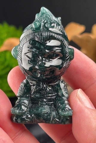 NT1334 Tề Thiên Đại Thánh lam ngọc tự nhiên (JADEITE A)