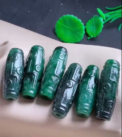 NT1337 DZI ngọc phỉ thuý tự nhiên (Jadeite A)