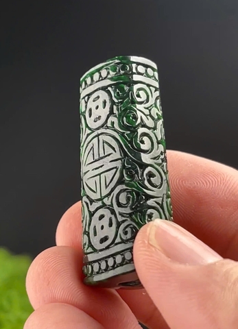 NT1360 Ngọc phúc cát tường ngọc phỉ thuý tự nhiên ( JADEITE A)