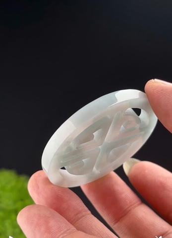 NT1363 Phúc ấn thiên bảo ngọc phỉ thuý tự nhiên ( JADEITE A)