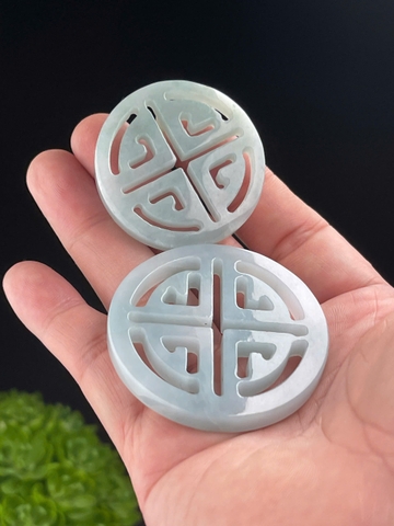 NT1363 Phúc ấn thiên bảo ngọc phỉ thuý tự nhiên ( JADEITE A)