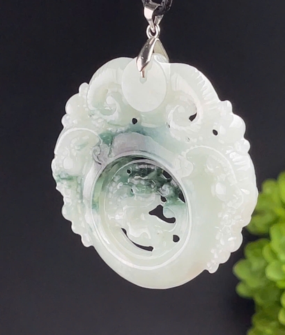 NT1366 Tam dương khai thái ngọc phỉ thuý tự nhiên ( JADEITE A)