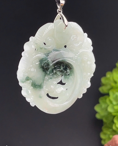 NT1366 Tam dương khai thái ngọc phỉ thuý tự nhiên ( JADEITE A)