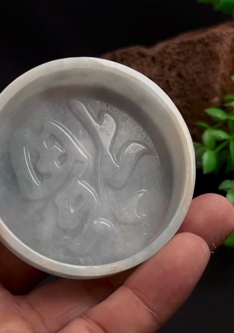 NT1395 Lư đốt trầm ngọc phỉ thuý tự nhiên (JADEITE A)