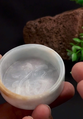 NT1396 Lư đốt trầm ngọc phỉ thuý tự nhiên (JADEITE A)