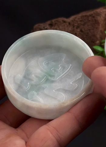 NT1397 Lư đốt trầm ngọc phỉ thuý tự nhiên (JADEITE A)