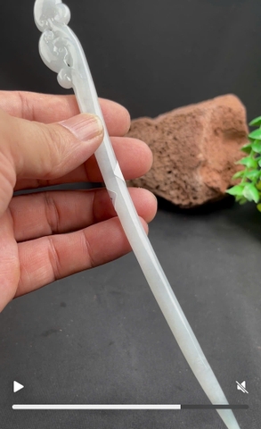 NT1402 Trâm Ngọc Linh Chi Như ý ngọc phỉ thuý tự nhiên (JADEITE A)