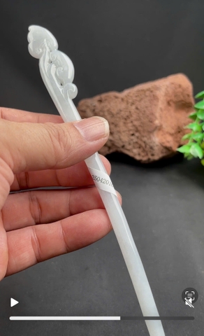 NT1402 Trâm Ngọc Linh Chi Như ý ngọc phỉ thuý tự nhiên (JADEITE A)