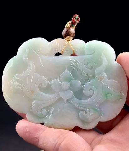 NT1406 Khánh Phượng Hoàng Khai Hoa ngọc phỉ thuý tự nhiên (JADEITE A)